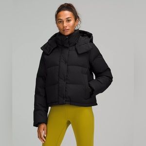 Lululemon Wunder Puff Cropped Jacket- Black